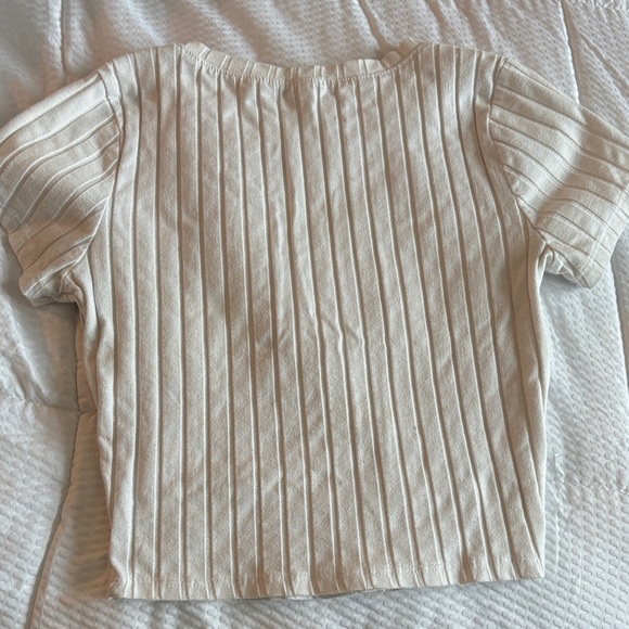 Cream Ribbed top - Picture 3 of 3